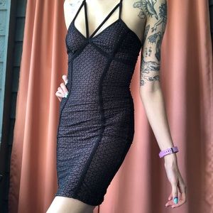 tight fitting black & sparkly party dress